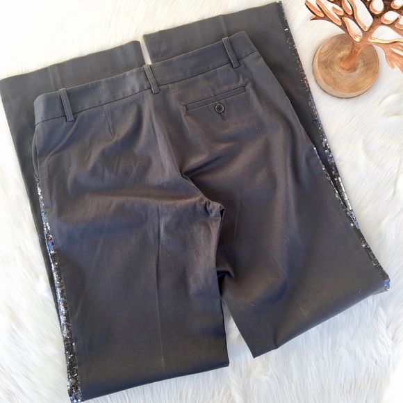 BCBG Grey Tuxedo Pants Size 6 - Picture 5 of 7